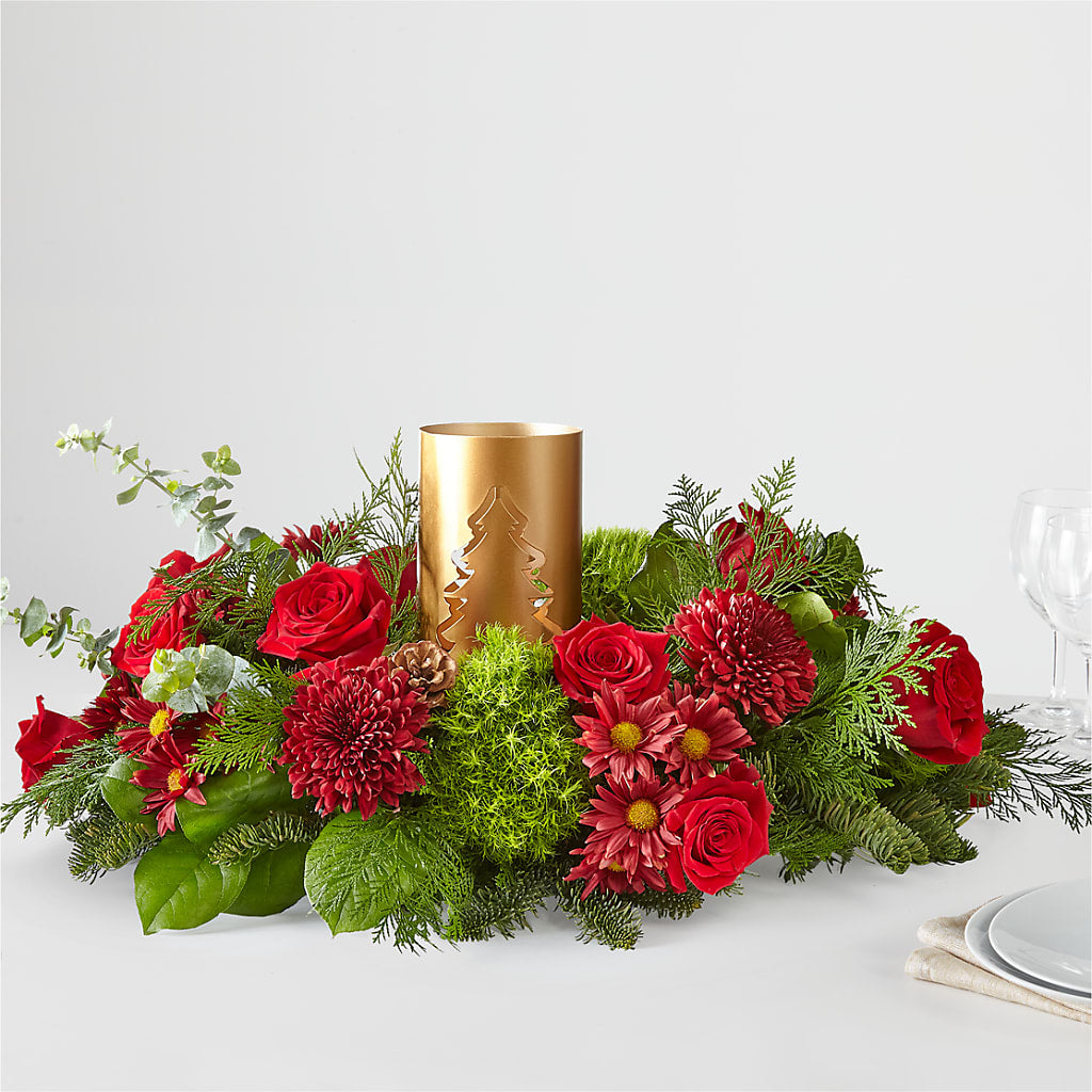 Toast the Season Centerpiece – VIC'S FLORAL INC, Cleveland OH