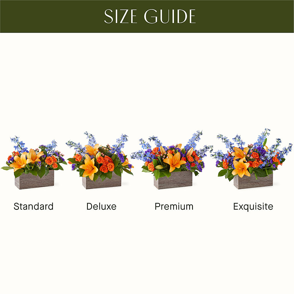 Radiant Citrus Box Bouquet – VIC'S FLORAL INC, Cleveland OH