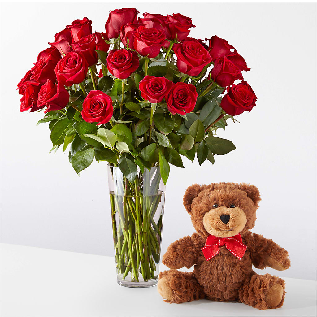 Romantic Long Stem Red Rose Bouquet Bundles – VIC'S FLORAL INC, Cleveland OH