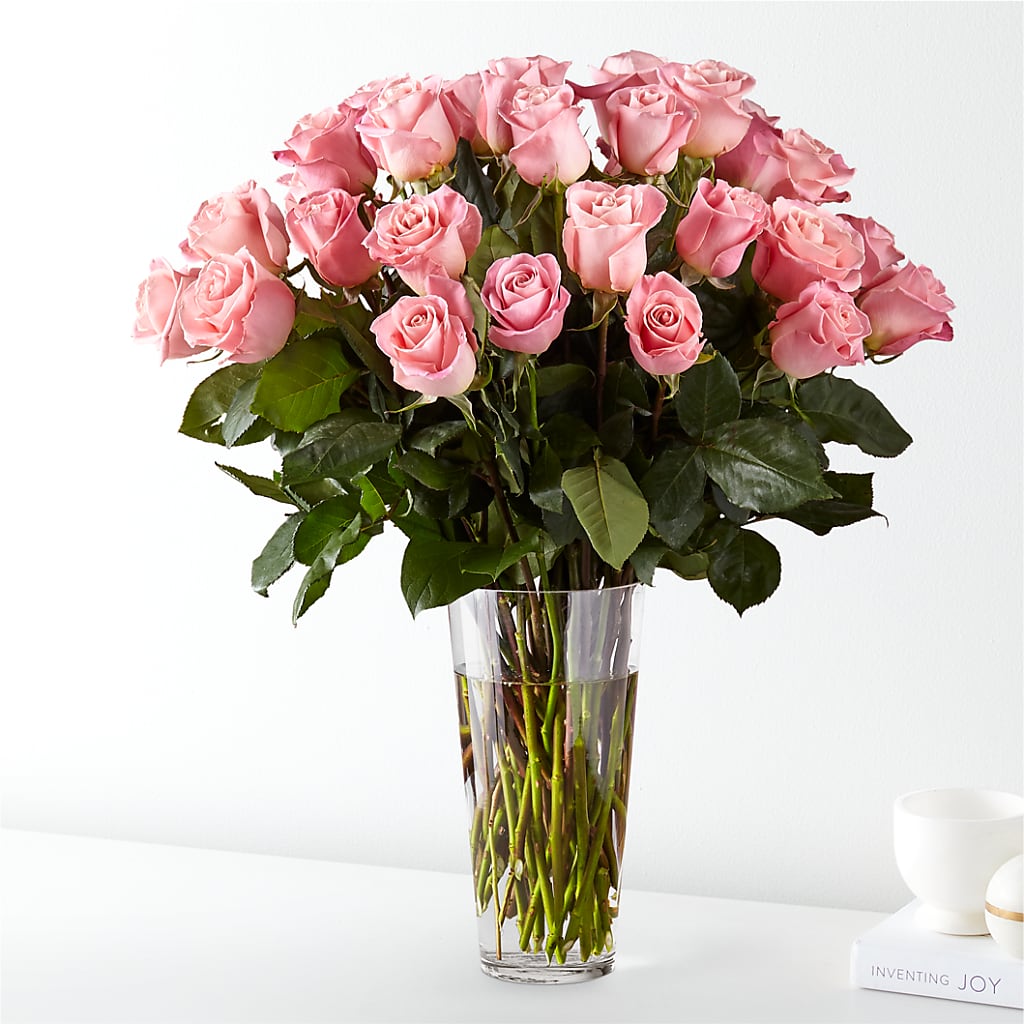 Long Stem Pink Rose Bouquet – VIC'S FLORAL INC, Cleveland OH