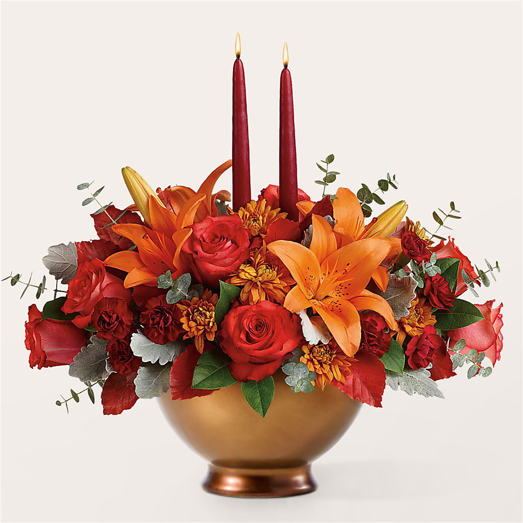 Fruits of Fall Centerpiece – VIC'S FLORAL INC, Cleveland OH