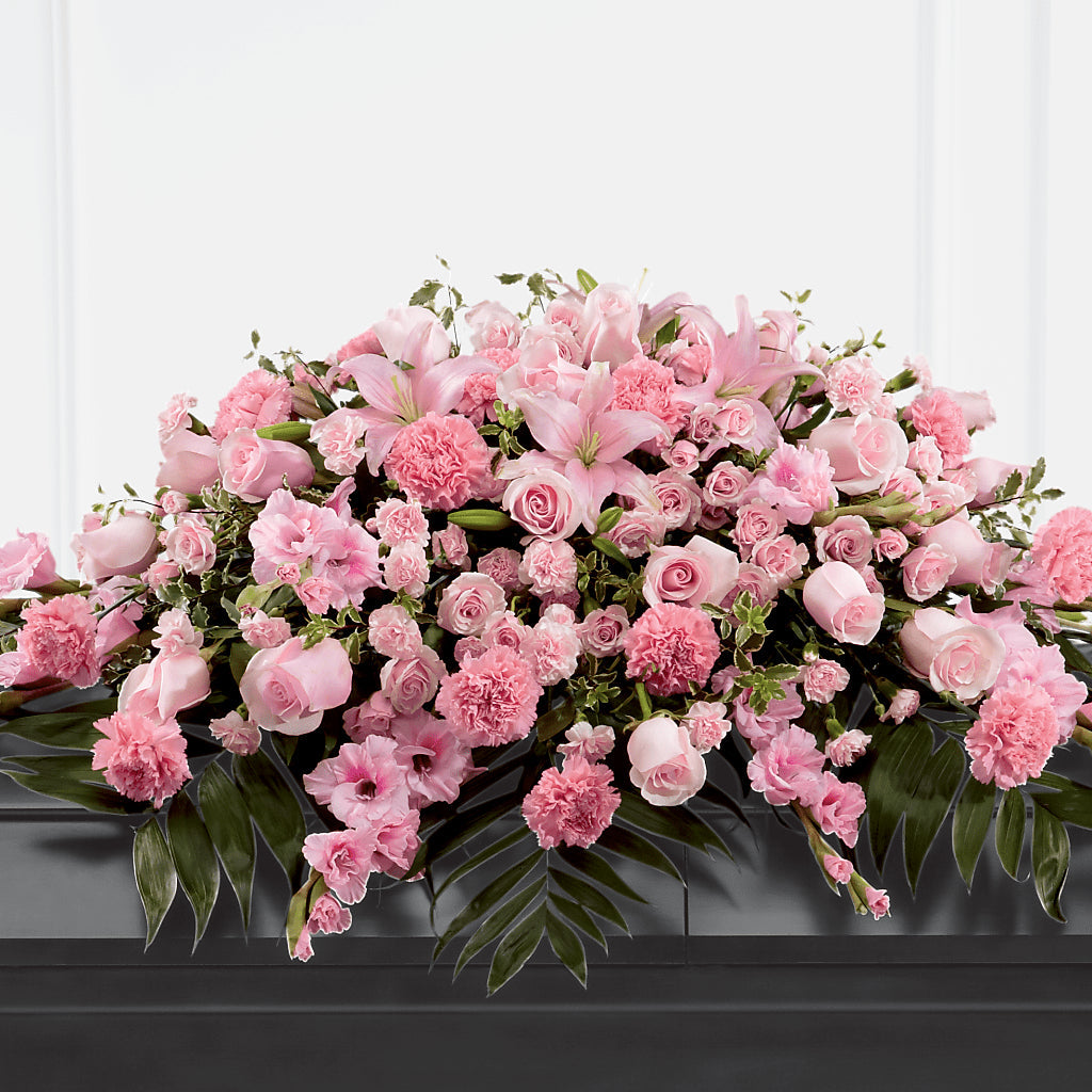Garden of Comfort Casket Spray (Standard) – VIC'S FLORAL INC, Cleveland OH