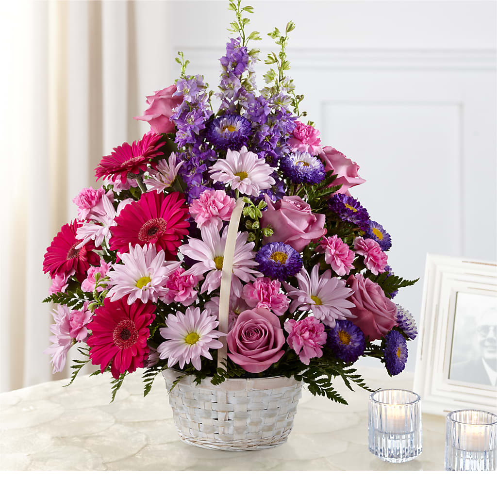 Pastel Peace Basket – VIC'S FLORAL INC, Cleveland OH