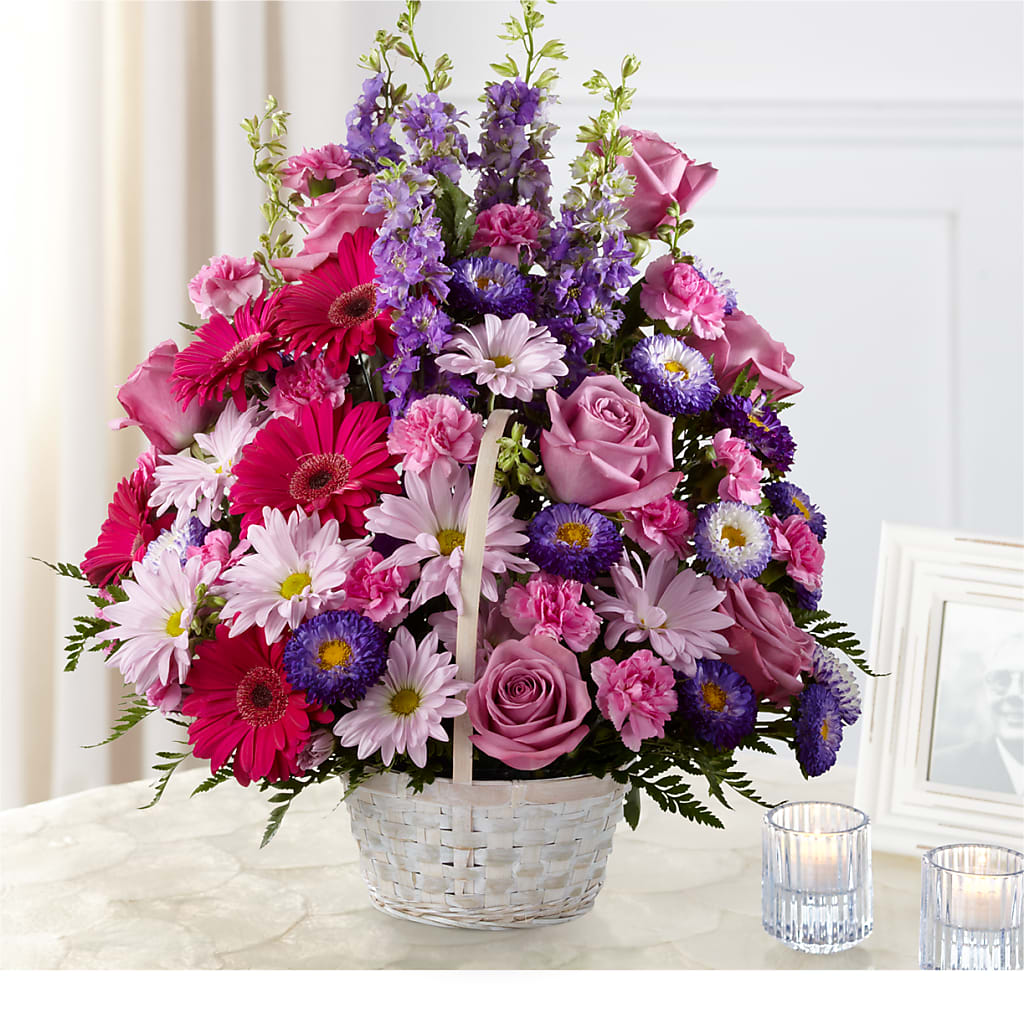 Pastel Peace Basket – VIC'S FLORAL INC, Cleveland OH