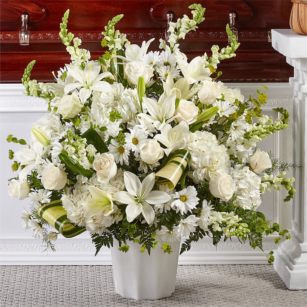 Thoughts of Tranquility Floor Basket – VIC'S FLORAL INC, Cleveland OH