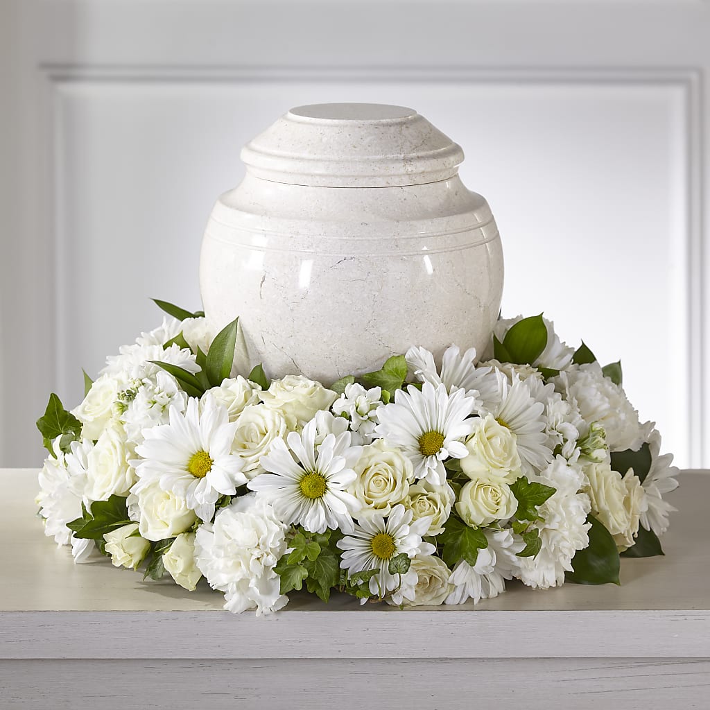 Ivory Gardens Cremation Adornment – VIC'S FLORAL INC, Cleveland OH