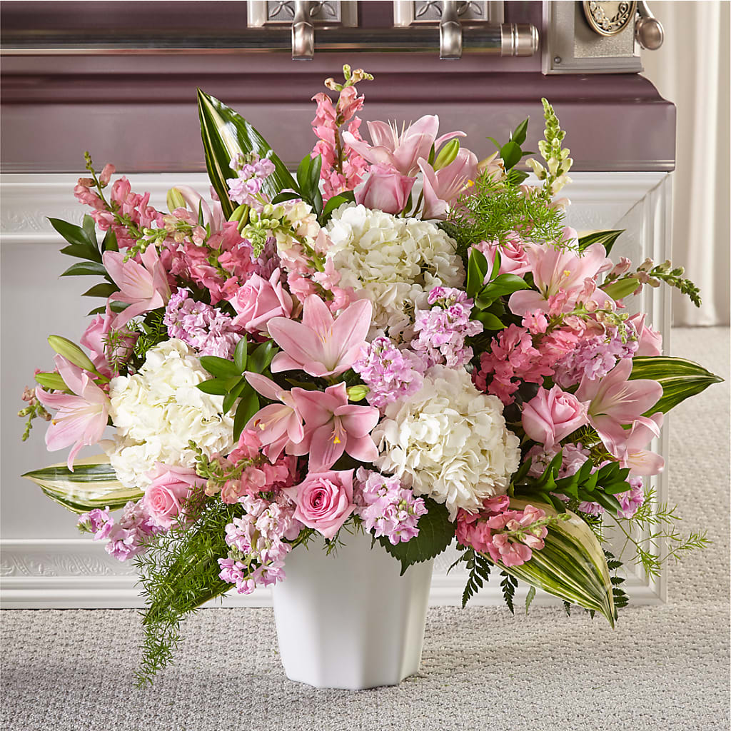 Simply Serene Floor Basket – VIC'S FLORAL INC, Cleveland OH