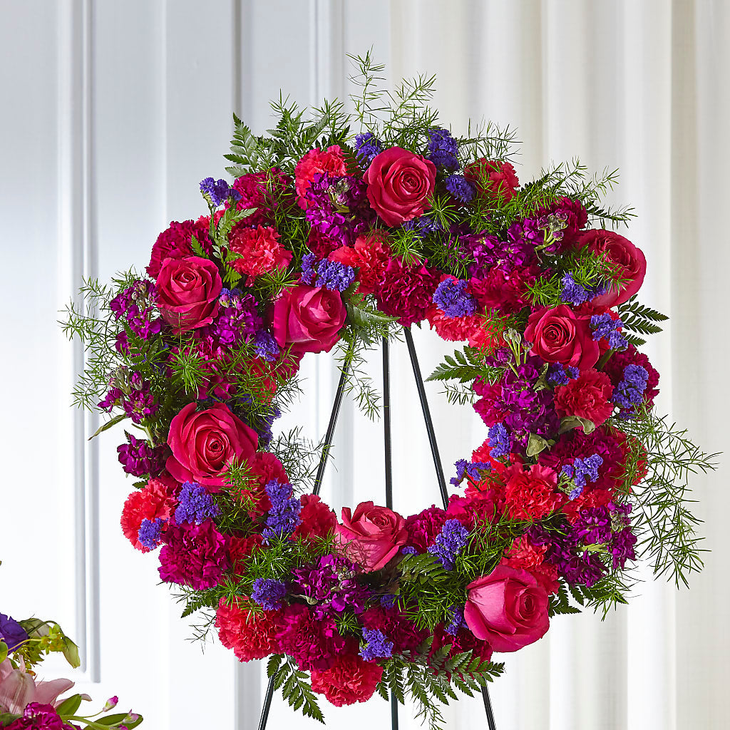 Calming Colors Wreath – VIC'S FLORAL INC, Cleveland OH