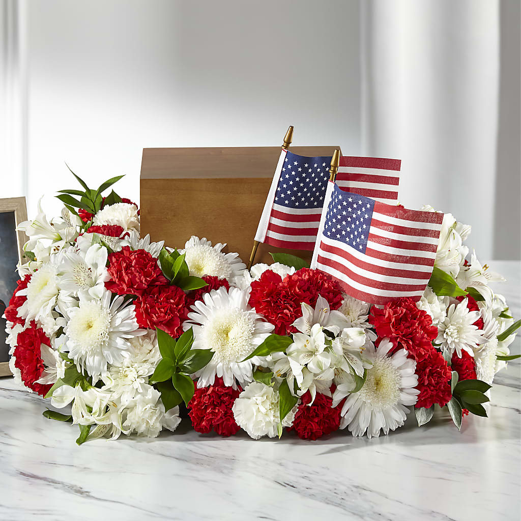 Spirit of Patriotism Cremation Adornment – VIC'S FLORAL INC, Cleveland OH