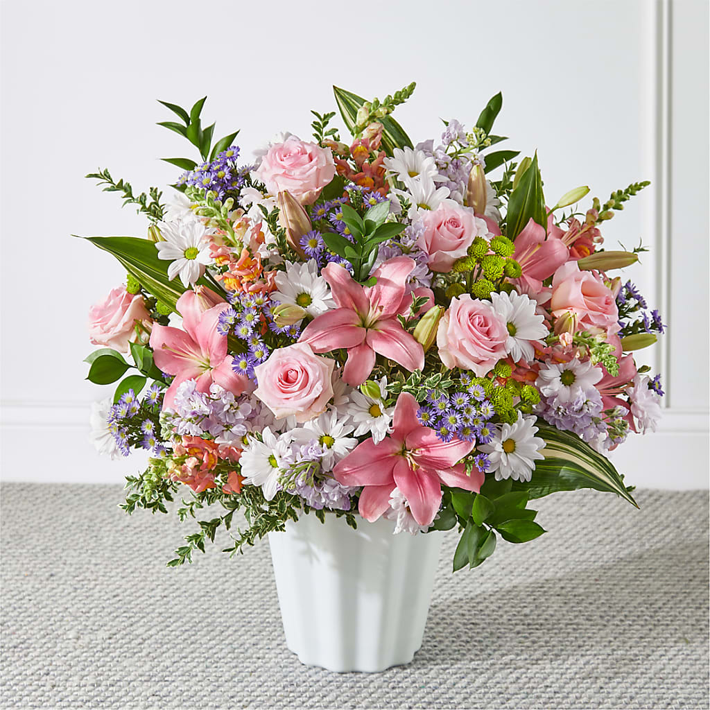 Abundant Compassion Floor Basket – VIC'S FLORAL INC, Cleveland OH