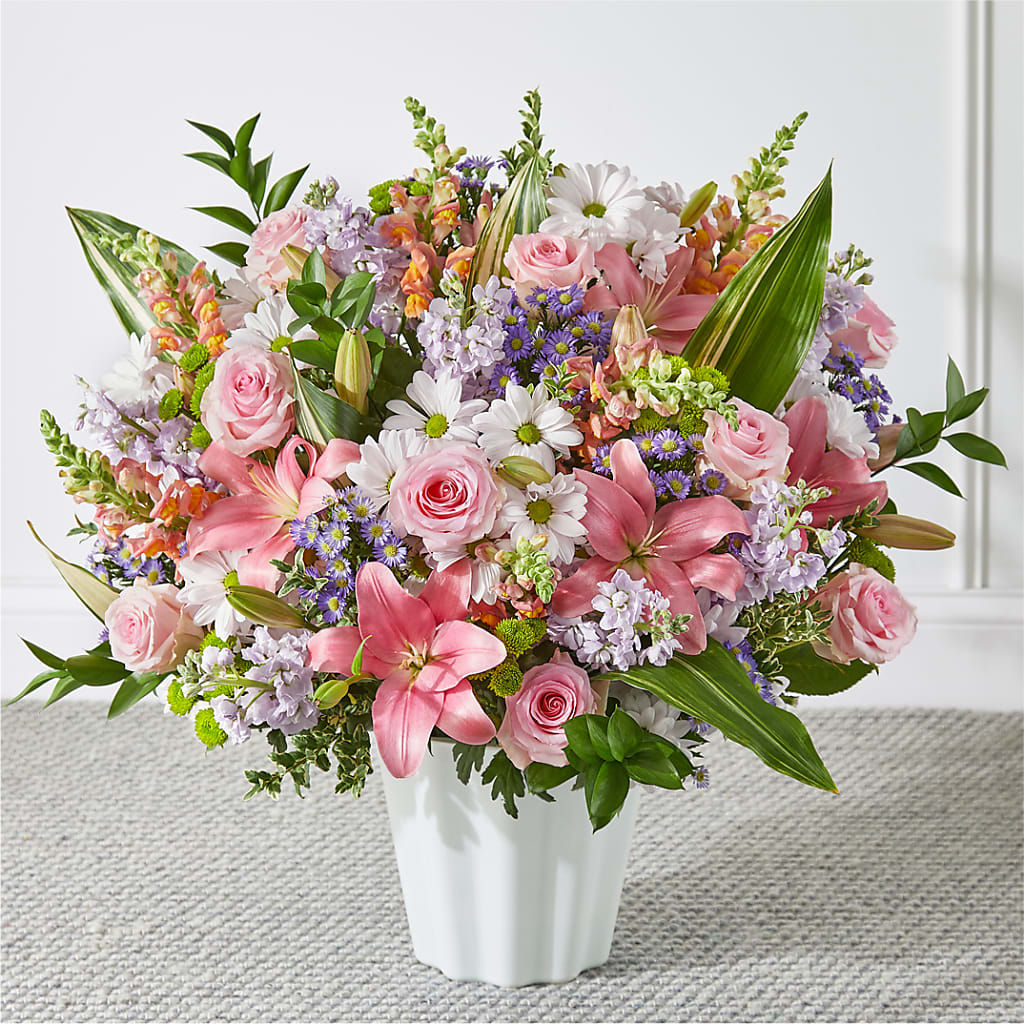 Abundant Compassion Floor Basket – VIC'S FLORAL INC, Cleveland OH