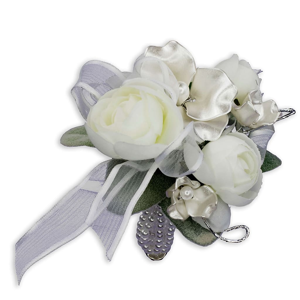 Satin Pearl Wrist Corsage