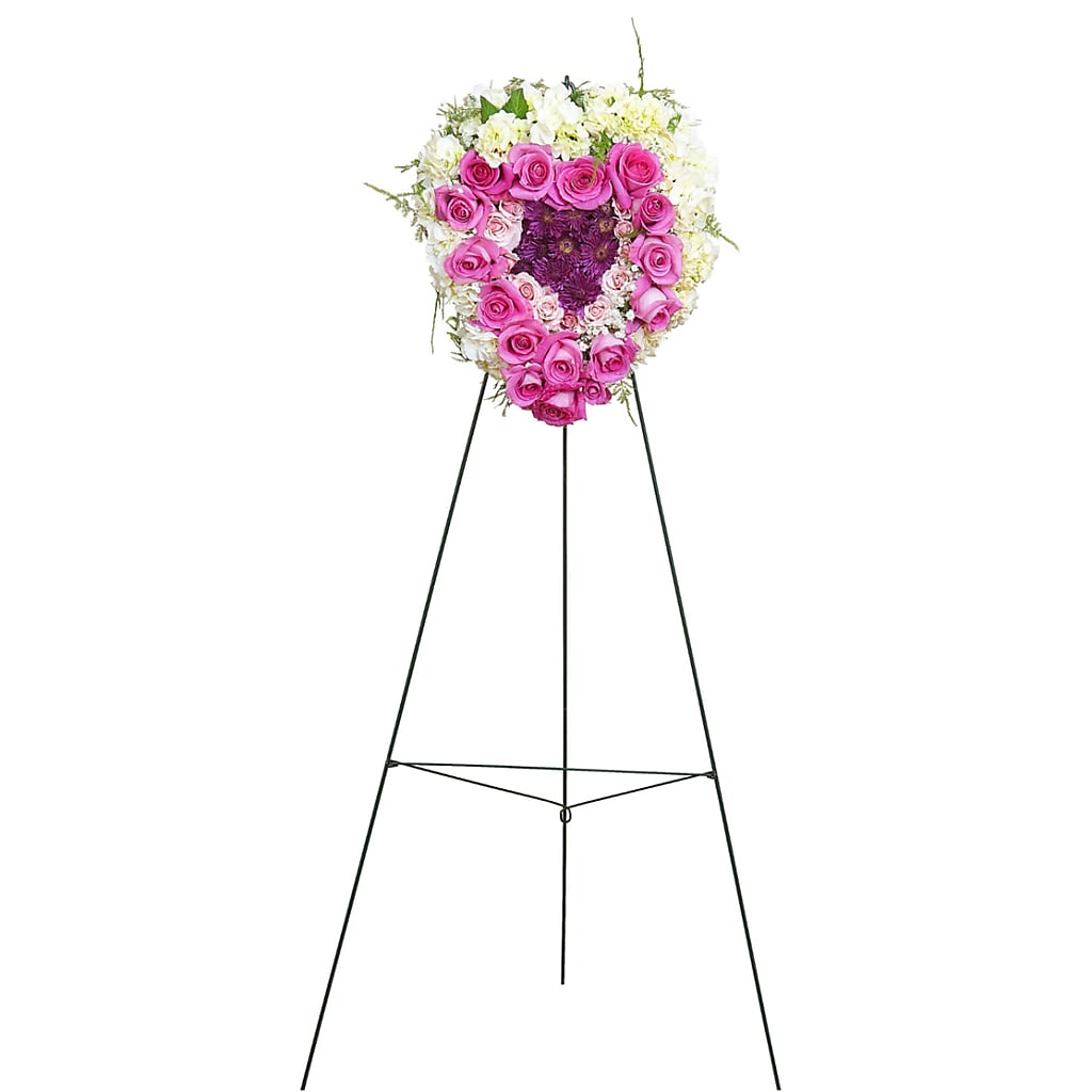 Peaceful Pink Standing Heart