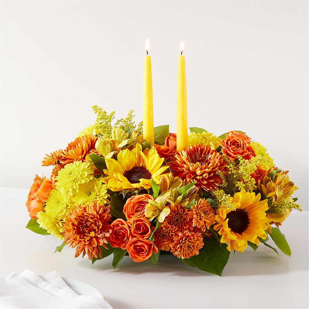Autumn Harmony Centerpiece – VIC'S FLORAL INC, Cleveland OH