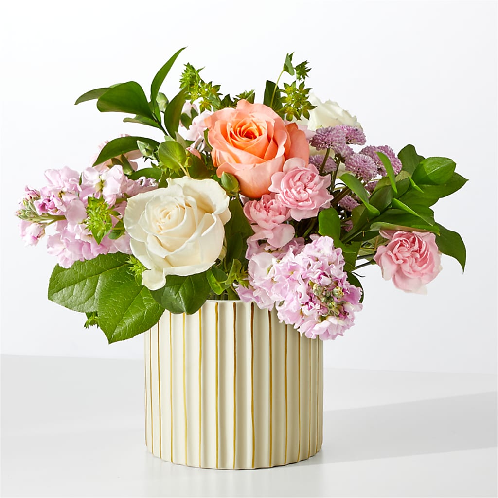 French Market Bouquet with Ivory Vase – VIC'S FLORAL INC, Cleveland OH