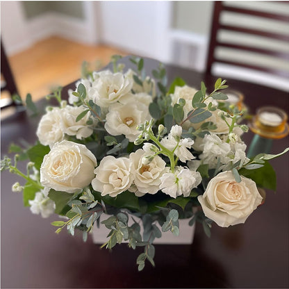 Fresh Linen Box Bouquet – VIC'S FLORAL INC, Cleveland OH