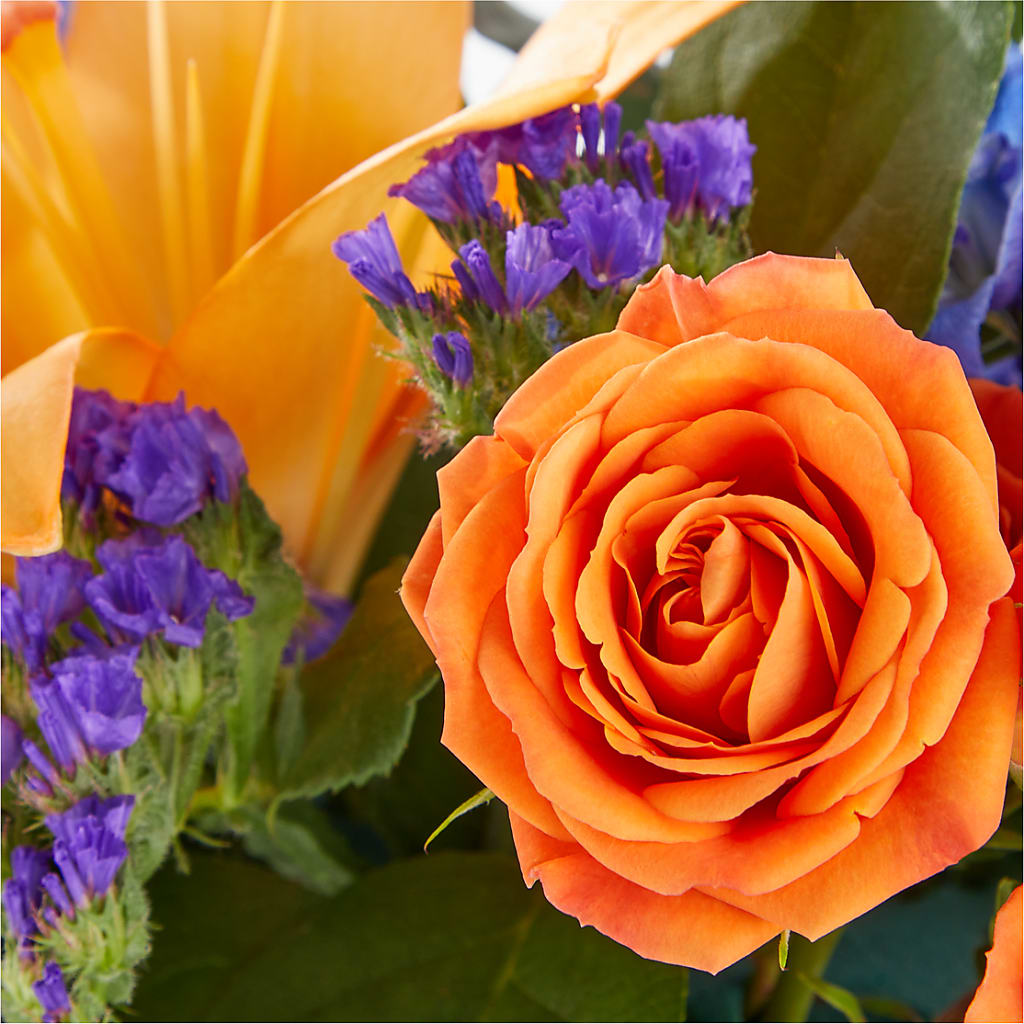 Radiant Citrus Box Bouquet – VIC'S FLORAL INC, Cleveland OH