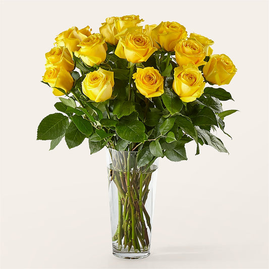 Long Stem Yellow Rose Bouquet – VIC'S FLORAL INC, Cleveland OH