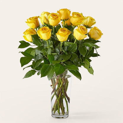 Long Stem Yellow Rose Bouquet – VIC'S FLORAL INC, Cleveland OH