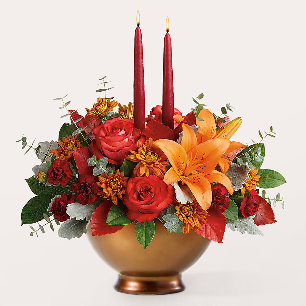 Fruits of Fall Centerpiece – VIC'S FLORAL INC, Cleveland OH