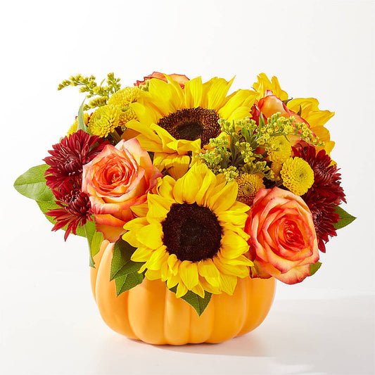 Golden Gourd Pumpkin Bouquet – VIC'S FLORAL INC, Cleveland OH