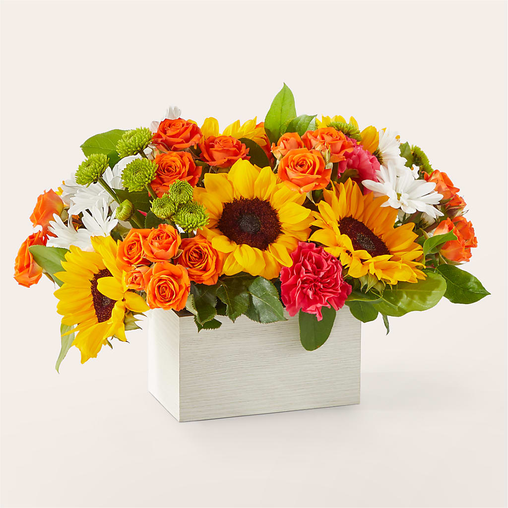 Sun-drenched Blooms Box Bouquet – VIC'S FLORAL INC, Cleveland OH