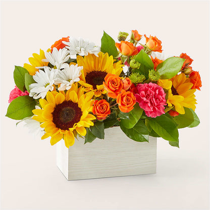 Sun-drenched Blooms Box Bouquet – VIC'S FLORAL INC, Cleveland OH
