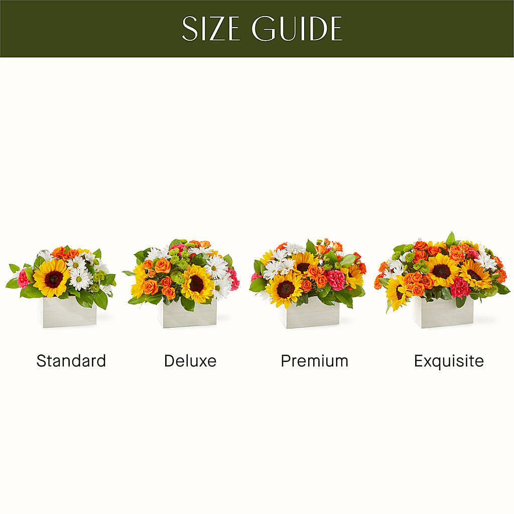 Sun-drenched Blooms Box Bouquet – VIC'S FLORAL INC, Cleveland OH