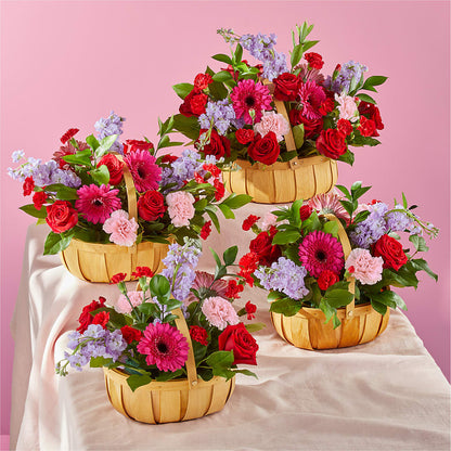 Pink Picnic Basket – VIC'S FLORAL INC, Cleveland OH