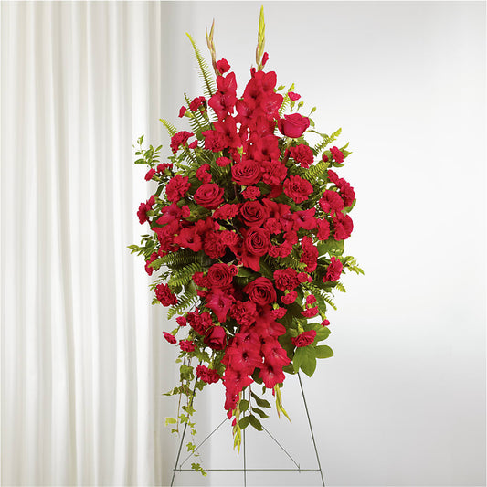 From the Heart Standing Spray – VIC'S FLORAL INC, Cleveland OH