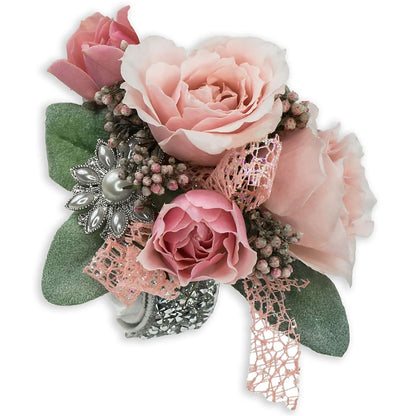 Victorian Blush Wrist Corsage