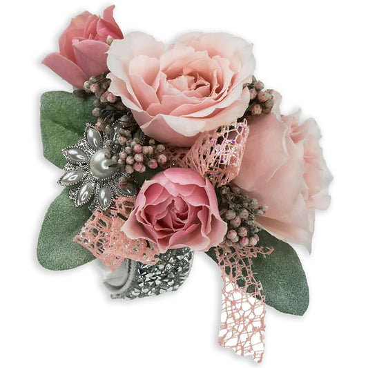 Victorian Blush Wrist Corsage