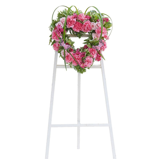 Peaceful Pink Heart Spray