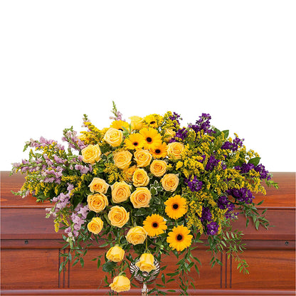 Vivid Memories Casket Spray