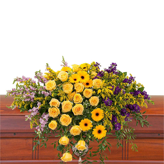 Vivid Memories Casket Spray