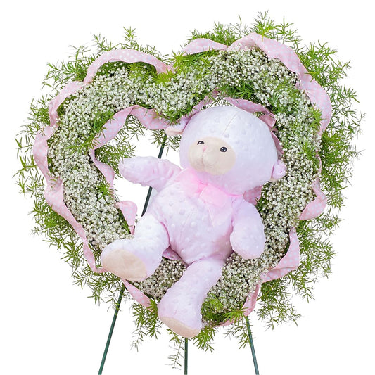 Tiny Angels Wreath in Pink