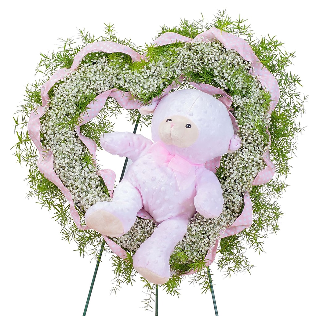 Tiny Angels Wreath in Pink