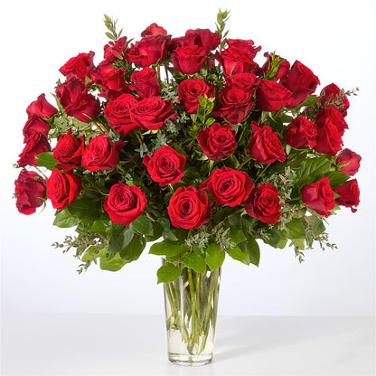 Forever Yours Fifty Stem Red Rose Bouquet – VIC'S FLORAL INC, Cleveland OH